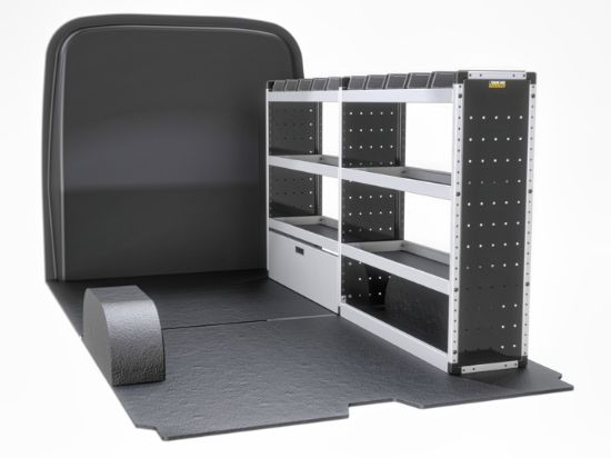 Picture of Van Guard Silver Trade Van Racking Package - Offside for MAN TGE 2017-Onwards | L3 | H2 | TVR-S-005-OS