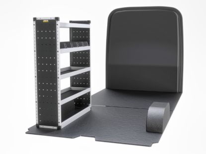 Van Guard Silver Trade Van Racking Package - Nearside for Peugeot Boxer 2006-Onwards | L3 | H2, H3