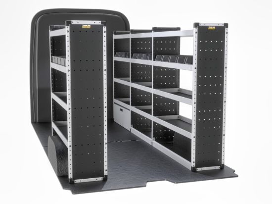Van Guard Silver Trade Van Racking Package - Complete Kit for Peugeot Boxer 2006-Onwards | L3 | H2, H3