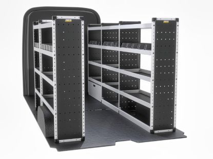 Picture of Van Guard Silver Trade Van Racking Package - Complete Kit for MAN TGE 2017-Onwards | L4 | H3 | TVR-S-012