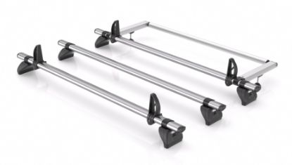 Picture of Rhino 3 KammBar Fleet Steel Roof Bars with Roller Bundle for Citroen Berlingo 2008-2018 | L2 | H1 | Twin Rear Doors | GA3FL#KR10