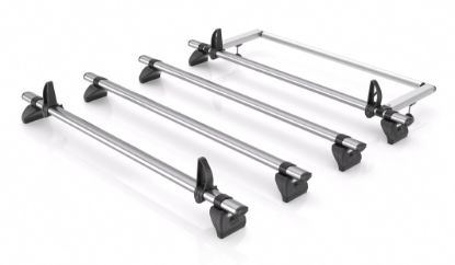 Picture of Rhino 4 KammBar Fleet Steel Roof Bars with Roller Bundle for Citroen Relay 2006-Onwards | L3 | H2 | Twin Rear Doors | IA4FL#KR27