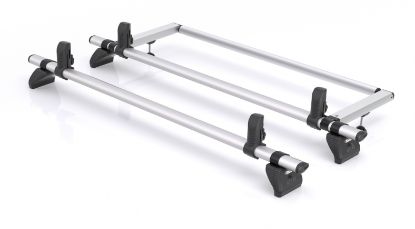 Picture of Rhino 2 KammBar Pro Roof Bars with Roller Bundle for Vauxhall Vivaro 2019-Onwards | L2 | H1 | Twin Rear Doors | JC2PR#KR25