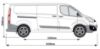 Picture of Van Guard Bronze Trade Van Racking Package - Nearside for Ford Transit Custom 2013-2023 | L2 | H1 | TVR-B-009-NS