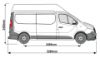 Picture of Rhino KammRack Black Roof Rack 2.6m long x 1.4m wide for Vauxhall Vivaro 2014-2019 | L2 | H2 | Twin Rear Doors | B634