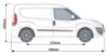 Picture of Rhino KammRack Roof Rack 2.0m long x 1.25m wide for Fiat Doblo 2010-2021 | L1 | H1 | Twin Rear Doors | K602