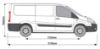 Picture of Rhino 3.1m SafeStow4 (One Ladder) for Fiat Scudo 2007-2016 | L2 | H1 | Twin Rear Doors | RAS18-SK21