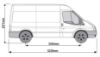 Picture of Rhino VanLadder - Silver Rear Door Ladder with fitting Kit for Ford Transit 2000-2014 | L2 | H2 | Twin Rear Doors | AL7-LK26