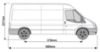 Picture of Rhino VanLadder - Silver Rear Door Ladder with fitting Kit for Ford Transit 2000-2014 | L3 | H2 | Twin Rear Doors | AL7-LK26