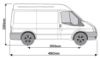 Picture of Rhino 3.1m SafeStow4 (Two Ladders) for Ford Transit 2000-2014 | L1 | H2 | Twin Rear Doors | RAS18-SK22