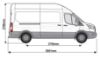 Picture of Rhino 3.0 m LadderStow for Ford Transit 2014-Onwards | L3 | H3 | Twin Rear Doors | RAS37