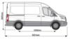 Picture of Rhino AccessStep Triple - yellow for Ford Transit 2014-Onwards | L2 | H2 | Twin Rear Doors | SS327Y