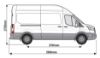 Picture of Rhino 3.1m SafeStow4 (Extra Wide Ladder) for Maxus Deliver 9 2020-Onwards | L3 | H3 | Twin Rear Doors | RAS18-SK23