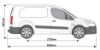 Picture of Rhino 2.2 m SafeStow4 (Two Ladders) for Peugeot Partner 2008-2018 | L2 | H1 | Twin Rear Doors | RAS16-SK22