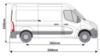 Picture of Rhino 3.1m SafeStow4 (Two Ladders) for Vauxhall Movano 2010-2021 | L2 | H2 | Twin Rear Doors | RAS18-SK22