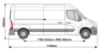 Picture of Rhino 3.1m SafeStow4 (Two Ladders) for Vauxhall Movano 2010-2021 | L3 | H2 | Twin Rear Doors | RAS18-SK22