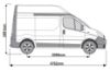 Picture of Rhino 3.1m SafeStow4 (Extra Wide Ladder) for Vauxhall Vivaro 2001-2014 | L1 | H2 | Twin Rear Doors | RAS18-SK23