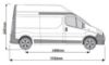 Picture of Rhino 3.1m SafeStow4 (Extra Wide Ladder) for Vauxhall Vivaro 2001-2014 | L2 | H2 | Twin Rear Doors | RAS18-SK23