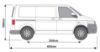 Picture of Rhino 3.1m SafeStow4 (One Ladder) for Volkswagen T5 Transporter 2002-2015 | L1 | H1 | Twin Rear Doors | RAS18-SK21