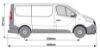 Picture of Van Guard ULTI Rack+ Black (Aluminium) - 6 Bar Roof Rack for Nissan Primastar 2022-Onwards | L1 | H1 | Twin Rear Doors | VGUR-262-BLACK