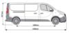 Picture of Van Guard ULTI Rack+ Black (Aluminium) - 7 Bar Roof Rack for Nissan Primastar 2022-Onwards | L2 | H1 | Twin Rear Doors | VGUR-263-BLACK