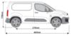 Picture of Van Guard Gold Trade Van Racking Package - Offside for Toyota ProAce City 2020-Onwards | L1 | H1 | TVR-G-001-OS