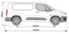 Picture of Van Guard Silver Trade Van Racking Package - Offside for Toyota ProAce City 2020-Onwards | L2 | H1 | TVR-S-002-OS