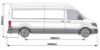 Picture of Van Guard Silver Trade Van Racking Package - Offside for MAN TGE 2017-Onwards | L4 | H3 | TVR-S-012-OS