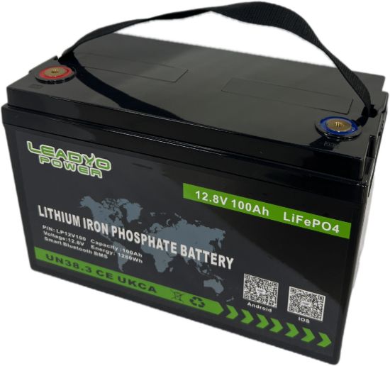 Leadyo Lithium Iron Phosphate (LiFePO4) Leisure Battery 12.8V, 100AH | Lithium
