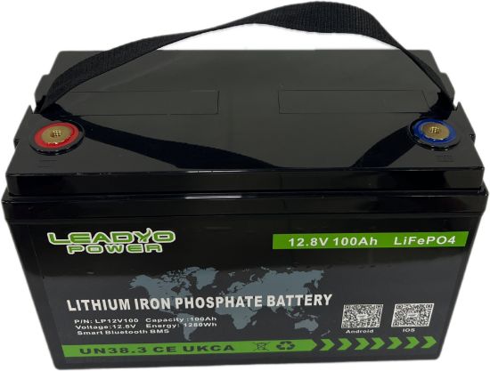Picture of Leadyo Lithium Iron Phosphate (LiFePO4) Leisure Battery 12.8V, 100AH | Lithium | VRR-BAT-00001