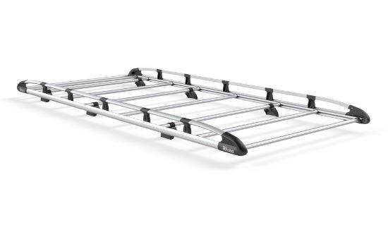 Picture of Rhino KammRack Roof Rack 2.4 m long x 1.4 m wide for Peugeot Expert 2007-2016 | L1 | H1 | Tailgate | AH552