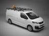 Picture of Rhino KammRack Black Roof Rack 2.6m long x 1.4m wide - Fixed and T-Track for Volkswagen T5 Transporter 2002-2015 | L1 | H1 | Tailgate | B508