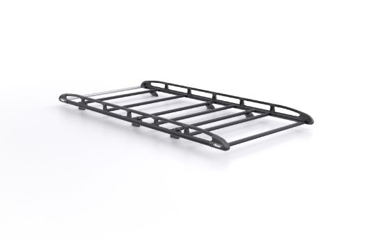 Picture of Rhino KammRack Black Roof Rack 3.2m long x 1.6m wide - Fixed and T-Track for Volkswagen Crafter 2006-2017 | L1 | H1 | Twin Rear Doors | B517