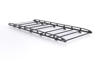 Picture of Rhino KammRack Black Roof Rack 4.0m long x 1.6m wide - Fixed and T-Track for Mercedes Sprinter 2006-2018 | L2 | H1 | Twin Rear Doors | B519