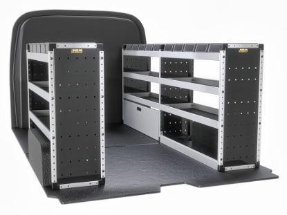 Van Guard Silver Trade Van Racking Package - Complete Kit for Ford Transit Custom 2023-Onwards | L2 | H1