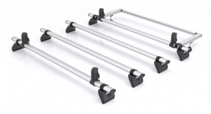 Picture of Rhino 4 KammBar Pro Aluminium Roof Bars with Roller Bundle for Vauxhall Movano 2021-Onwards | L3 | H2 | Twin Rear Doors | IA4PR#KR27