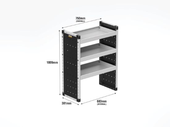 Picture of Van Guard Bronze Trade Van Racking Package - Nearside for Toyota Proace City 2020-Onwards | L1 | H1 | TVR-B-001-NS