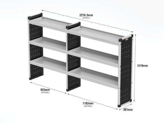 Picture of Van Guard Bronze Trade Van Racking Package - Complete Kit for Renault Trafic 2014-Onwards | L2 | H2 | TVR-B-004