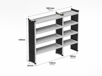 Picture of Van Guard Bronze Trade Van Racking Package - Complete Kit for MAN TGE 2017-Onwards | L4 | H3, H4 | TVR-B-012