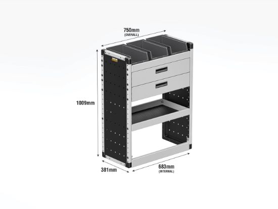 Picture of Van Guard Gold Trade Van Racking Package - Complete Kit for Toyota Proace City 2020-Onwards | L1 | H1 | TVR-G-001