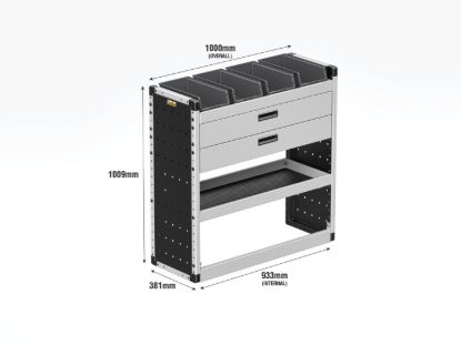 Picture of Van Guard Gold Trade Van Racking Package - Complete Kit for Toyota Proace City 2020-Onwards | L2 | H1 | TVR-G-002