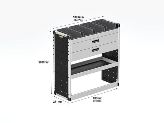 Picture of Van Guard Gold Trade Van Racking Package - Complete Kit for Toyota Proace City 2020-Onwards | L2 | H1 | TVR-G-002