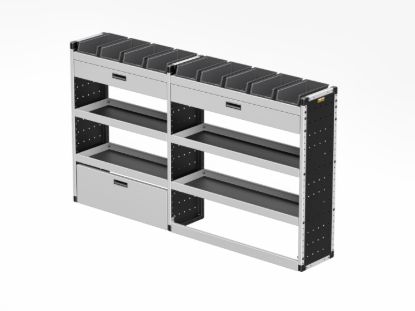Picture of Van Guard Gold Trade Van Racking Package - Offside for Renault Trafic 2014-Onwards | L2 | H2 | TVR-G-004-OS