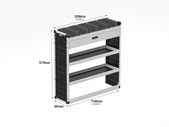 Picture of Van Guard Gold Trade Van Racking Package - Complete Kit for Renault Trafic 2014-Onwards | L2 | H2 | TVR-G-004