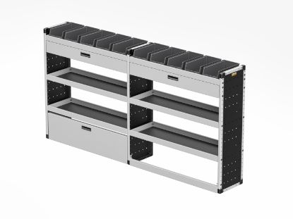 Picture of Van Guard Gold Trade Van Racking Package - Offside for Toyota Proace Max 2024-Onwards | L2 | H1 | TVR-G-005-OS