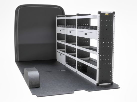 Van Guard Gold Trade Van Racking Package - Offside for Volkswagen Crafter 2017-Onwards | L4 | H3, H4