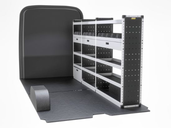 Van Guard Gold Trade Van Racking Package - Offside for Maxus Deliver 9 2020-Onwards | L3 | H2, H3