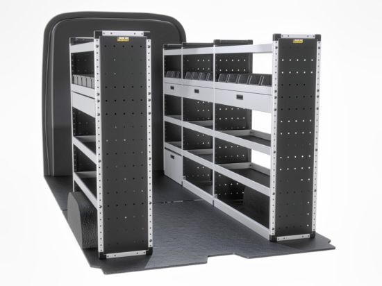 Picture of Van Guard Gold Trade Van Racking Package - Complete Kit for Maxus Deliver 9 2020-Onwards | L3 | H2, H3 | TVR-G-013