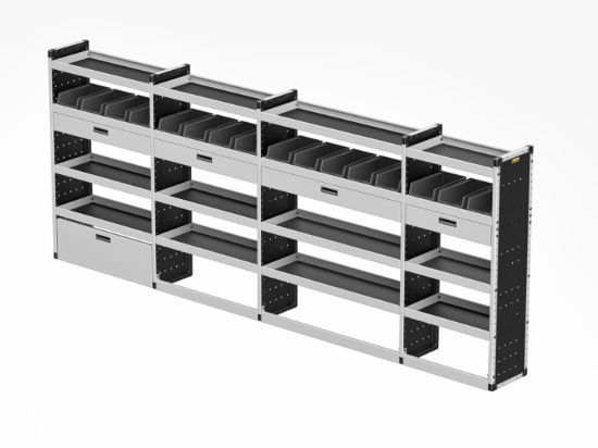 Picture of Van Guard Gold Trade Van Racking Package - Offside for Mercedes Sprinter 2018-Onwards | L3 | H2, H3 | TVR-G-015-OS