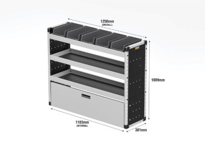 Picture of Van Guard Silver Trade Van Racking Package - Complete Kit for Toyota Proace City 2020-Onwards | L2 | H1 | TVR-S-002